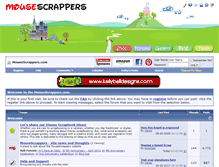 Tablet Screenshot of mousescrappers.com